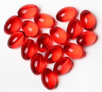Natural Astaxanthin Heart Shaped Gelcaps
